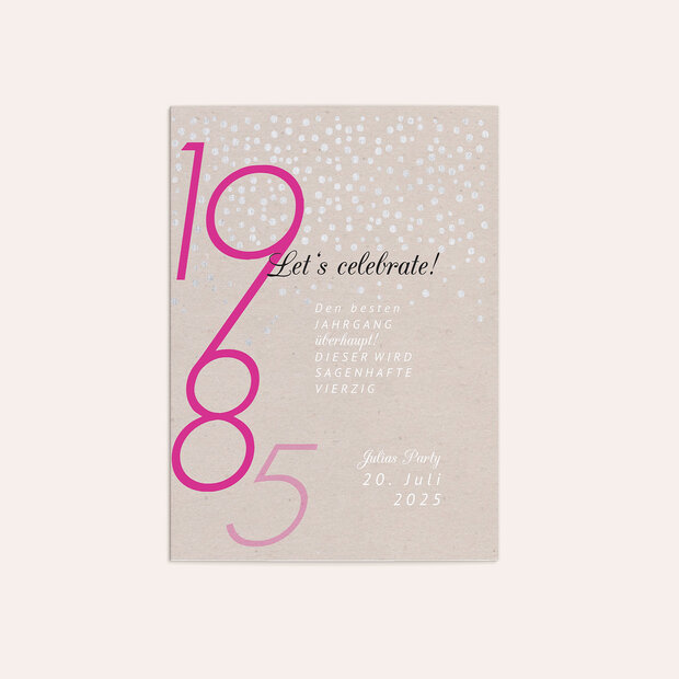 Einladungskarten 40 Geburtstag - Happytimes 40