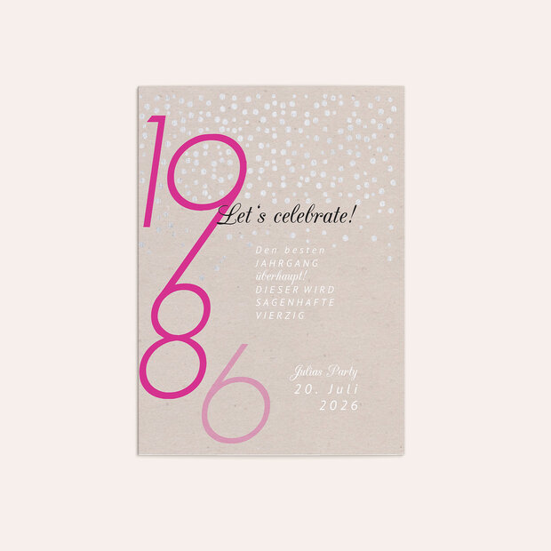 Einladungskarten 40 Geburtstag - Happytimes 40