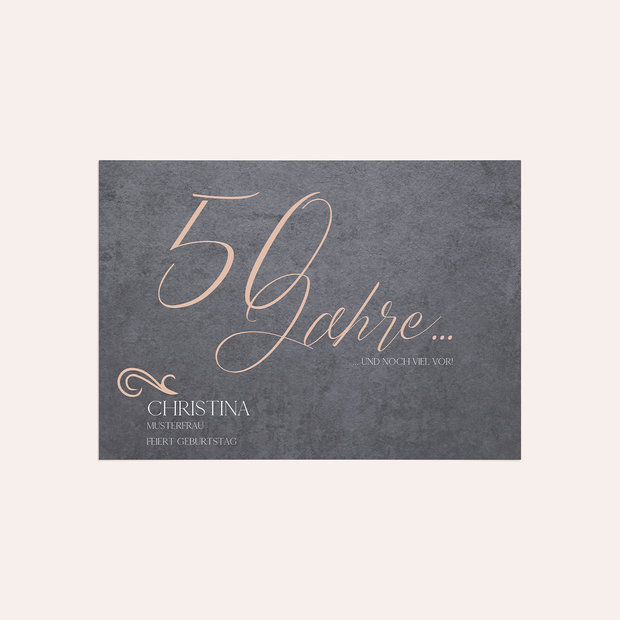 Einladungskarten 50 Geburtstag - Lebenstraum 50