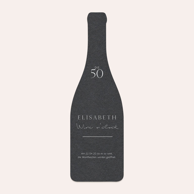 Einladungskarten 50 Geburtstag - Wine so serious 50