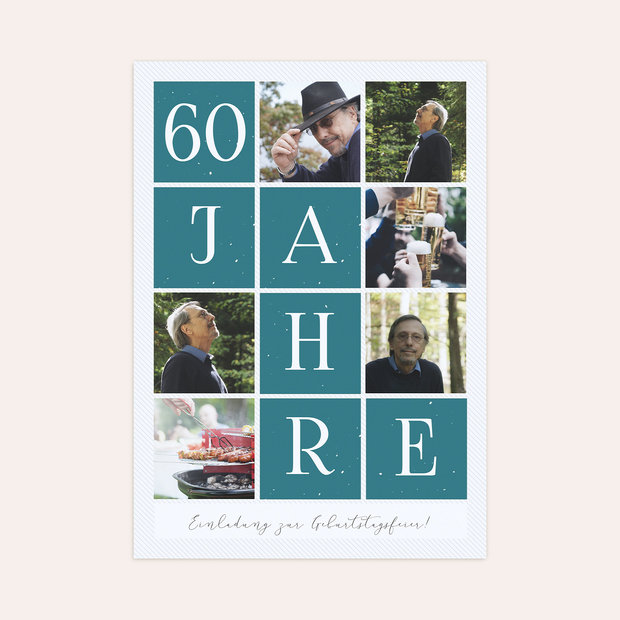 Einladungskarten 60 Geburtstag - Memento 60