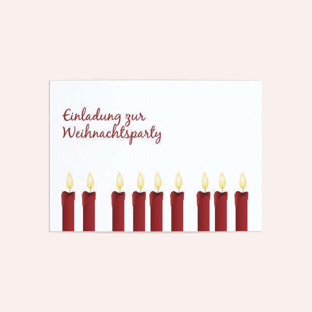 Weihnachtsfeier - Kerze