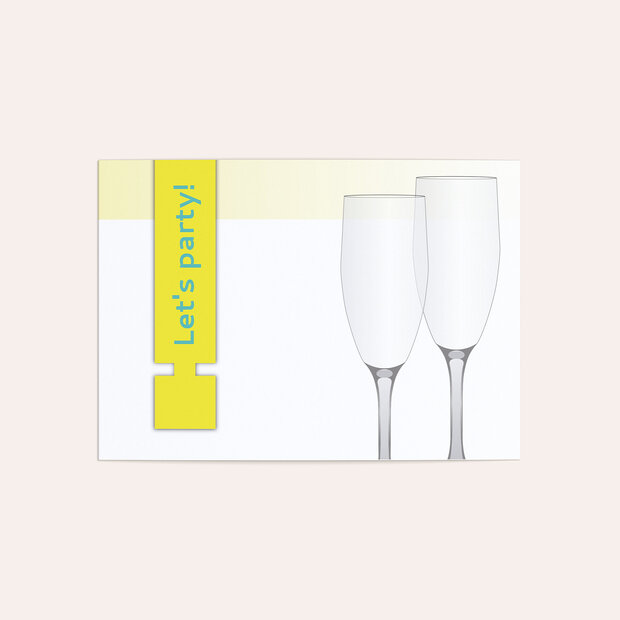 Weihnachtsfeier - Sektglas