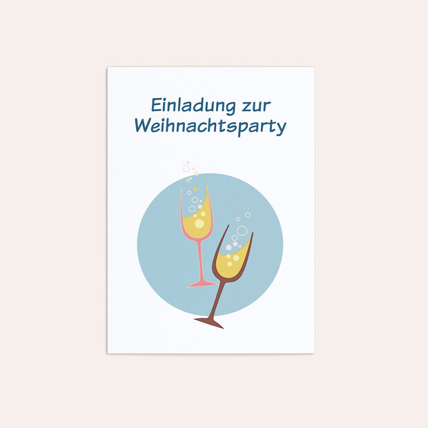 Weihnachtsfeier - Sektlaune