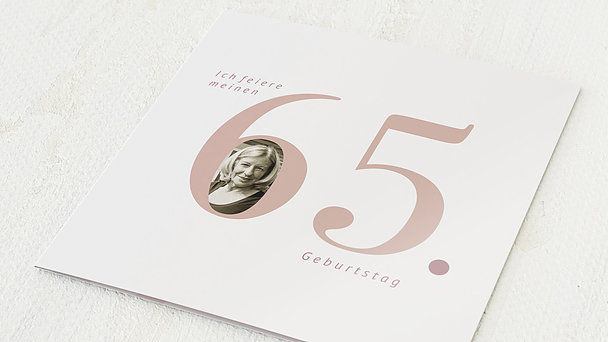 Einladungskarten 65 Geburtstag - In Bestform 65