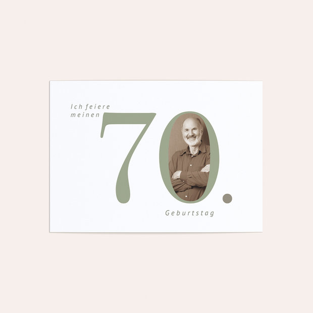 Einladungskarten 70 Geburtstag - In Bestform 70