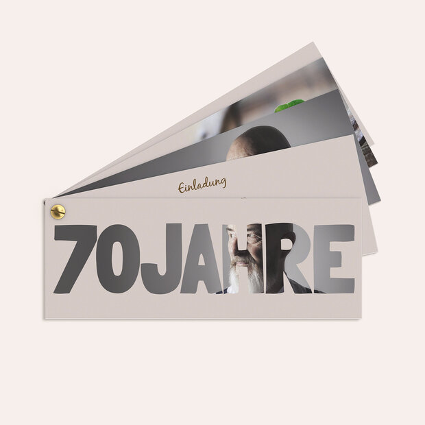 Einladungskarten 70 Geburtstag - Stolze 70