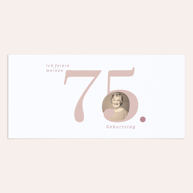 Einladungskarten 75 Geburtstag - In Bestform 75