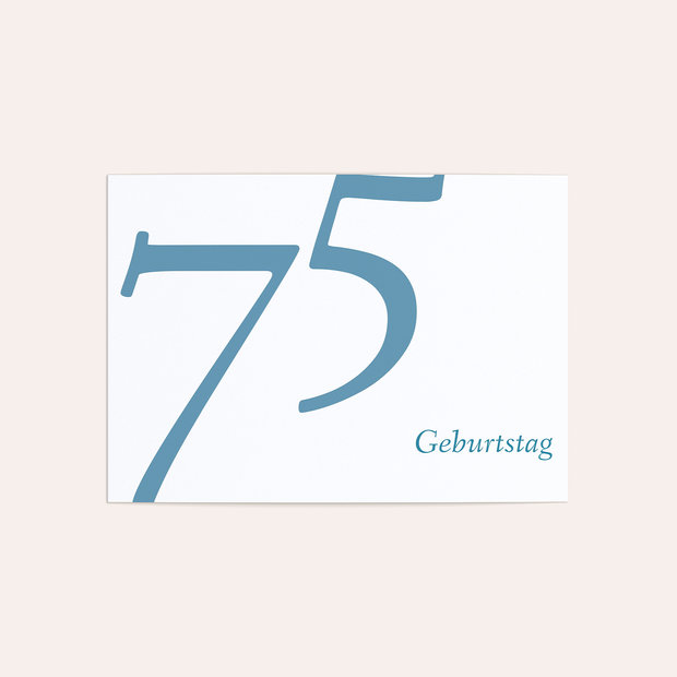 Einladungskarten 75 Geburtstag - Meine Fünfundsiebzig