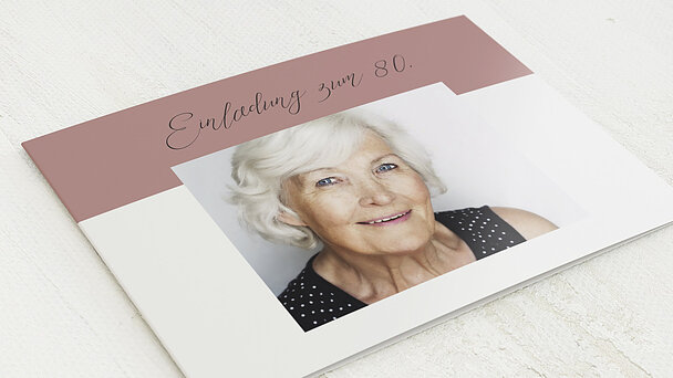 Einladungskarten 80 Geburtstag - Frische Brise 80