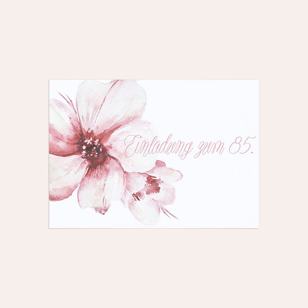 Einladungskarten 85 Geburtstag - Blütenpracht 85