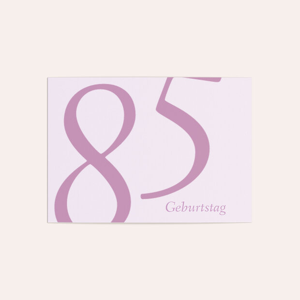 Einladungskarten 85 Geburtstag - Meine Achtzig Fünf