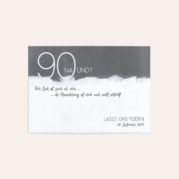 Einladungskarten 90 Geburtstag - Neuer Anstrich 90