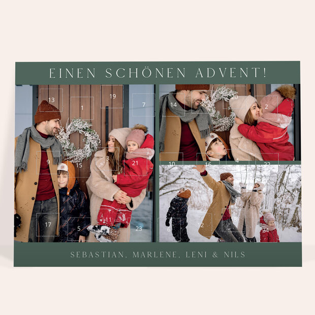 Adventskalender - Adventskalender „Winterharmonie“ mit Schokolade