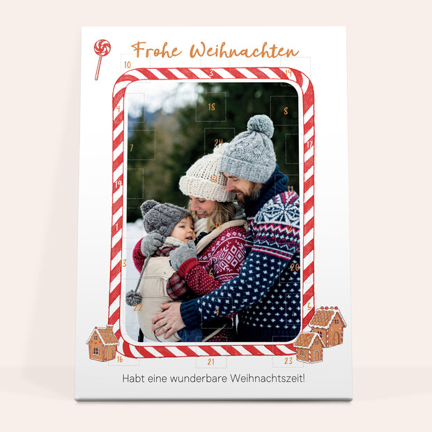 Adventskalender - Adventskalender „Weihnachtsflair“ mit Schokolade