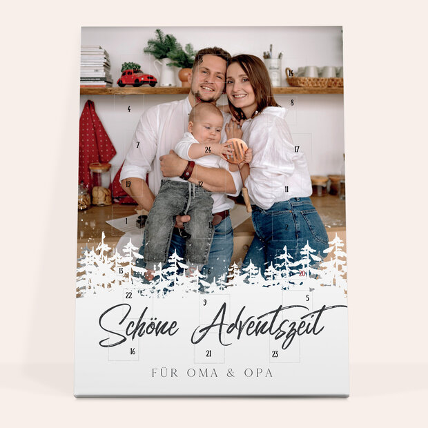 Adventskalender - Adventskalender „Weihnachtszauber“ mit Schokolade