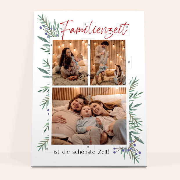 Adventskalender - Adventskalender „Familienzeit“ mit Schokolade
