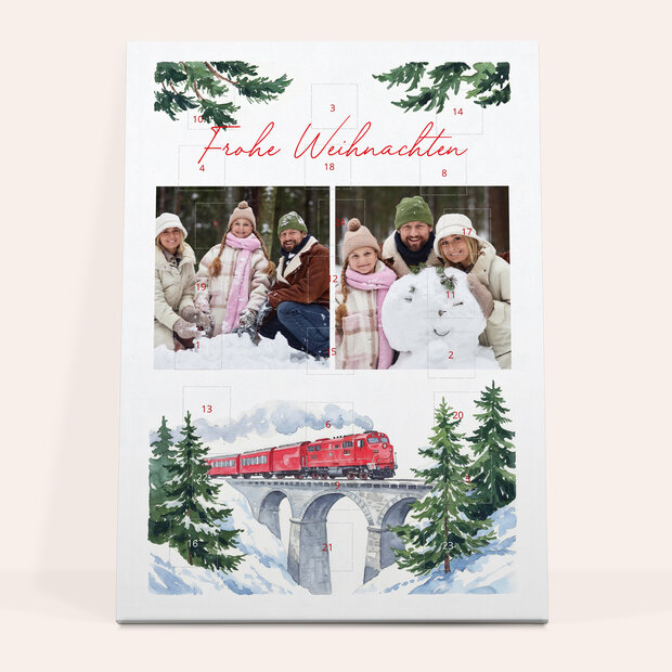 Adventskalender - Adventskalender „Winterwunderland“ mit Schokolade