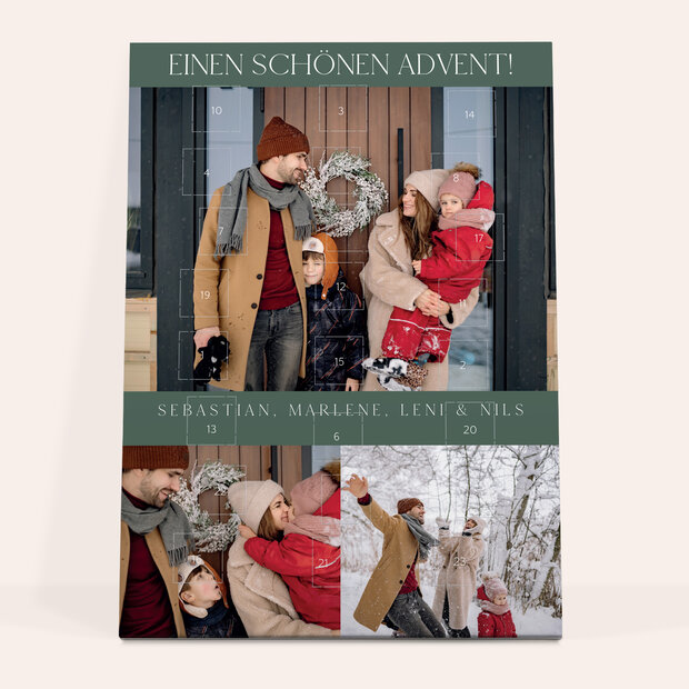 Adventskalender - Adventskalender „Winterharmonie“ mit Schokolade