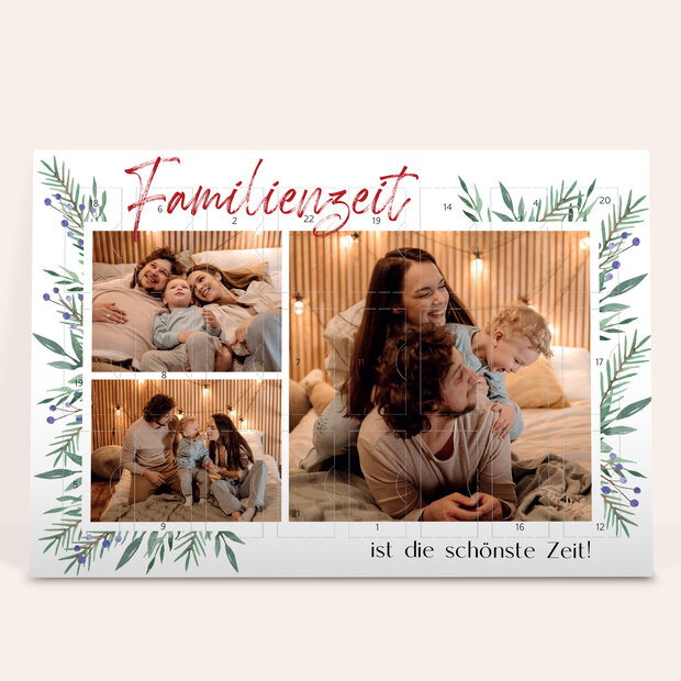 Adventskalender - Adventskalender „Familienzeit“ mit Schokolade