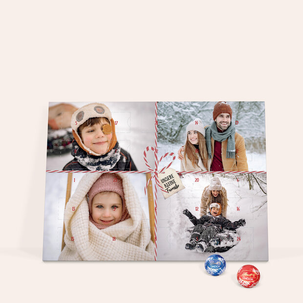 Adventskalender - Adventskalender „Süße Vorfreude“ mit Schokolade