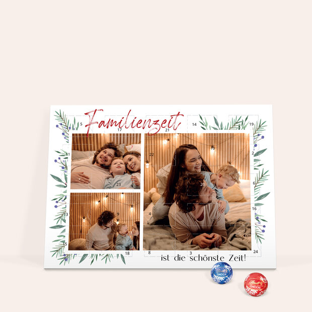 Adventskalender - Adventskalender „Familienzeit“ mit Schokolade