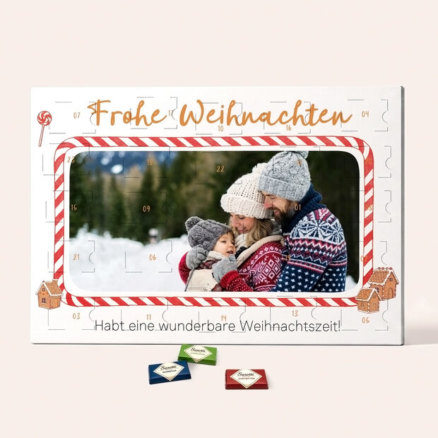 Adventskalender - Adventskalender „Weihnachtsflair“ mit Schokolade