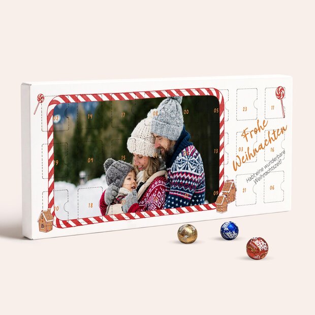 Adventskalender - Adventskalender „Weihnachtsflair“ mit Schokolade