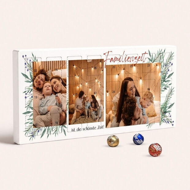 Adventskalender - Adventskalender „Familienzeit“ mit Schokolade