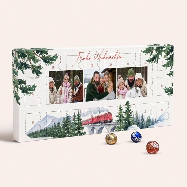 Adventskalender - Adventskalender „Winterwunderland“ mit Schokolade