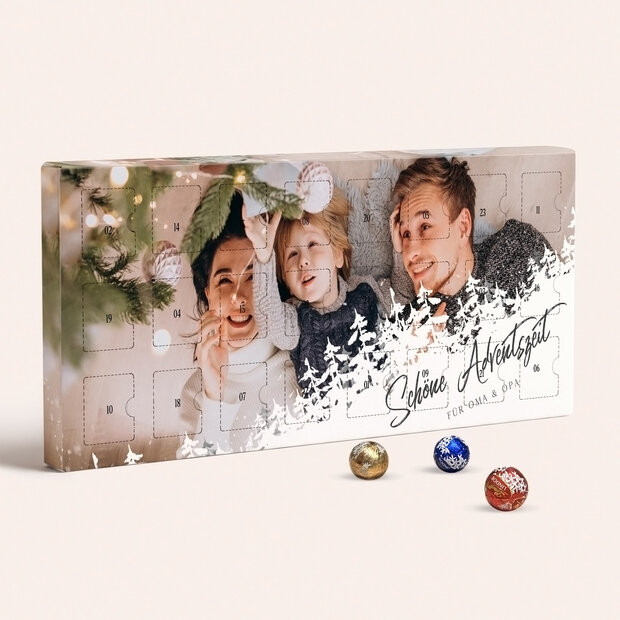 Adventskalender - Adventskalender „Weihnachtszauber“ mit Schokolade