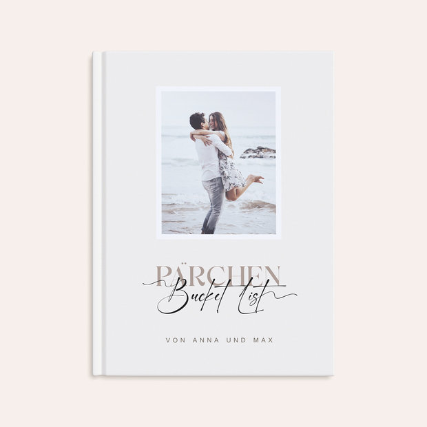 Geschenke zur Verlobung - Bucket List Buch für Paare mit Foto