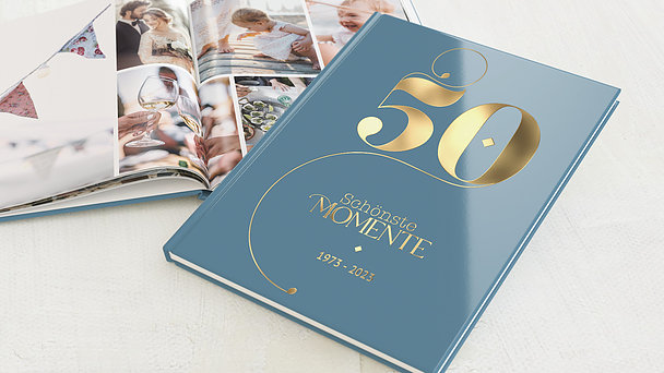 Geschenke zum 50 Geburtstag - Fotobuch “Goldene 50”