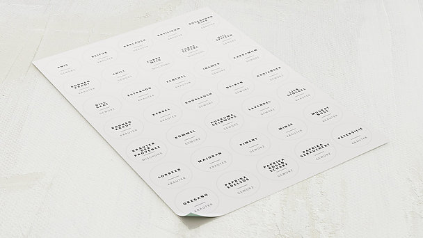 Gewürzetiketten - Gewürzetiketten (rund)