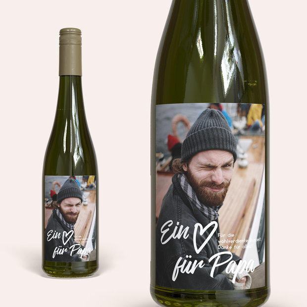 Geschenke für Männer - Riesling mit Etikett 