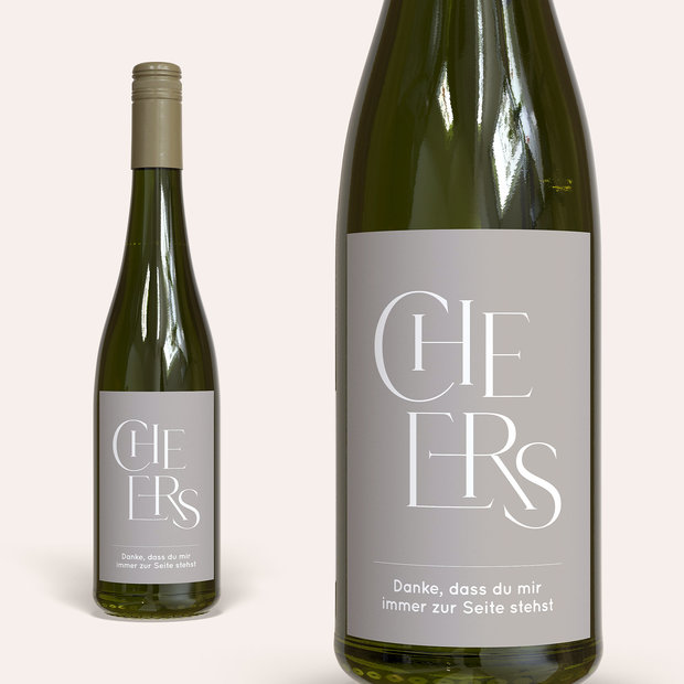Geschenke für Männer - Riesling mit Etikett 