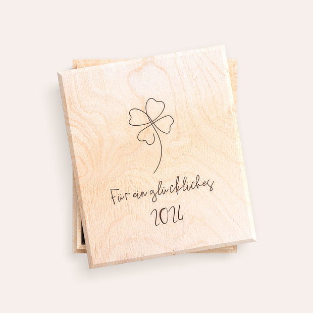 Geldgeschenke - Holzbox - New Year