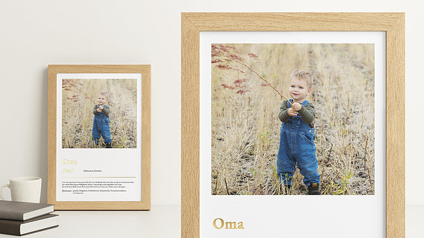 Geschenke für Oma - Poster - Definition „Oma“