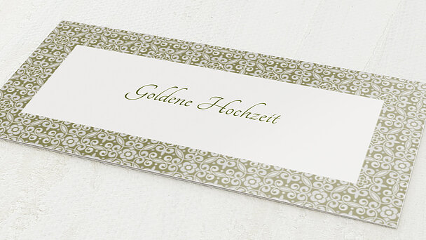 Einladungskarten Goldene Hochzeit Edel Und Individuell