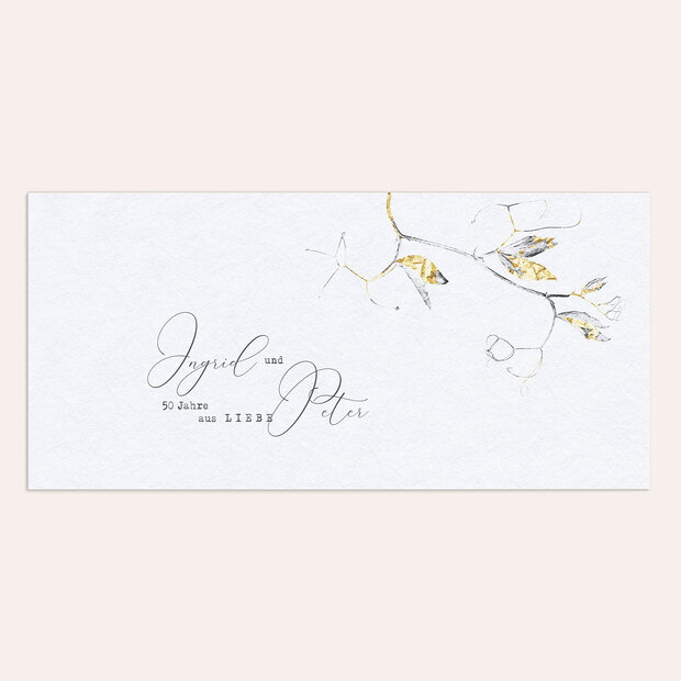 Goldene Hochzeit - Edles Zweiglein