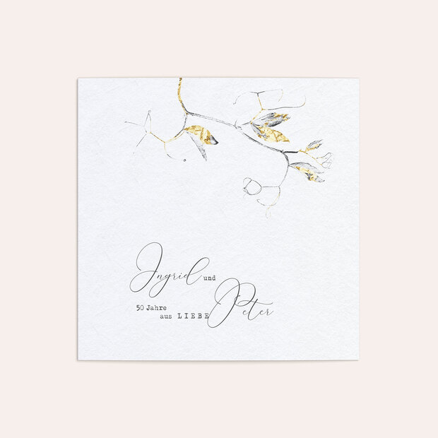 Goldene Hochzeit - Edles Zweiglein