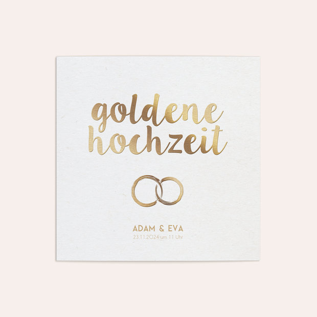 Goldene Hochzeit - Edles Gold