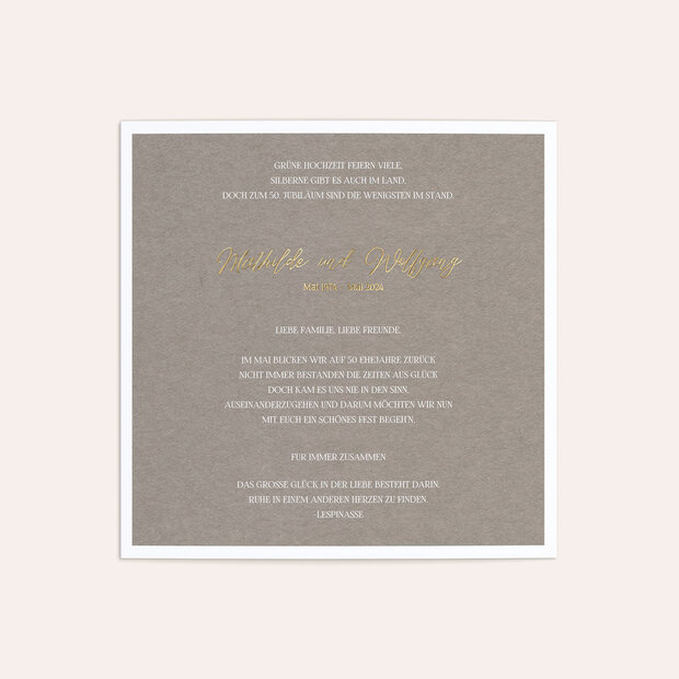 Goldene Hochzeit - Goldenes Titelblatt