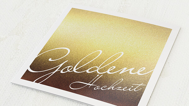 Einladungskarten Goldene Hochzeit Edel Und Individuell