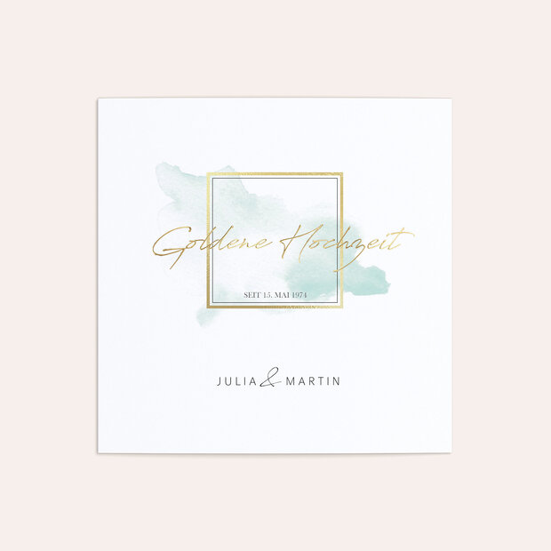Goldene Hochzeit - Goldgerahmt