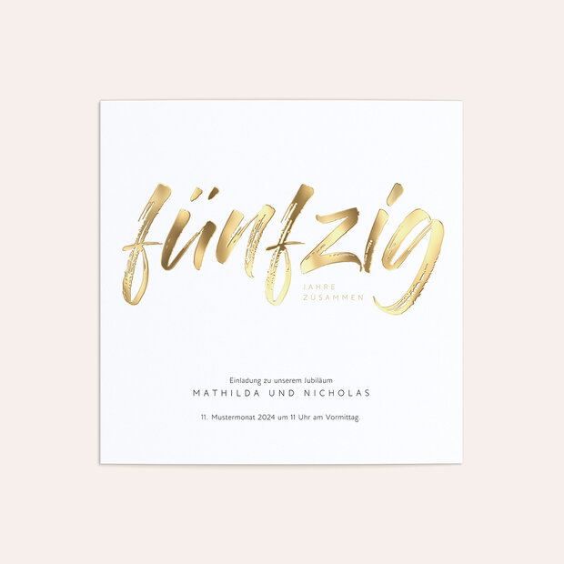 Goldene Hochzeit - Goldener Jahrestag