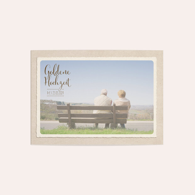 Goldene Hochzeit - Goldene Post