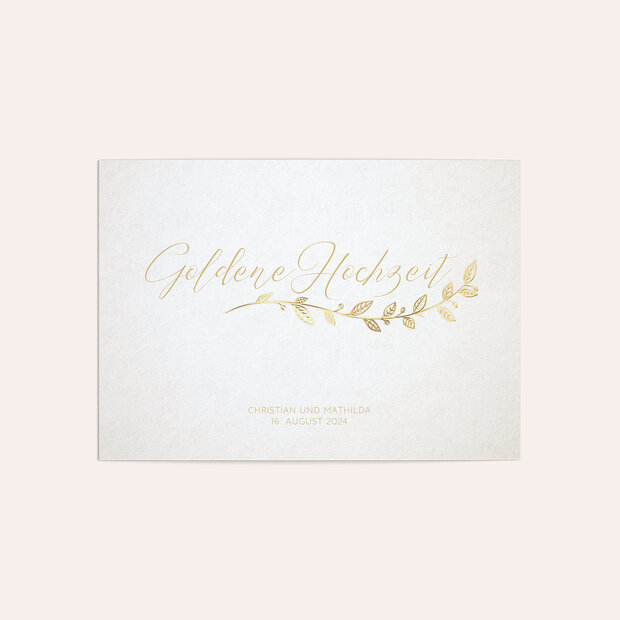 Goldene Hochzeit - Goldener Spross