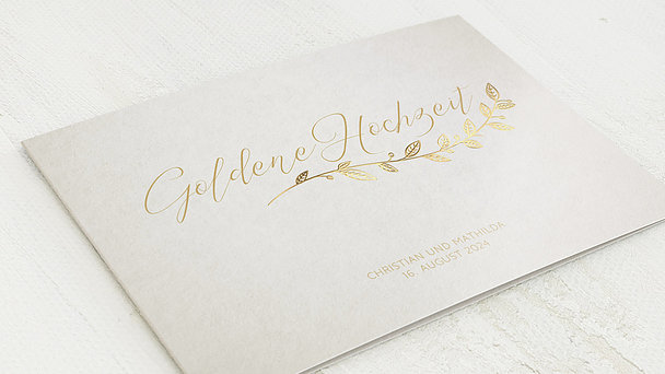 Goldene Hochzeit - Goldener Spross