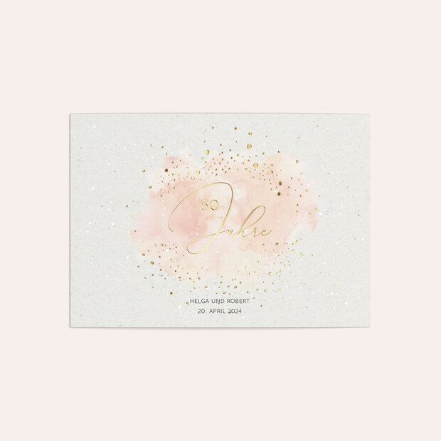 Goldene Hochzeit - Pastellzart